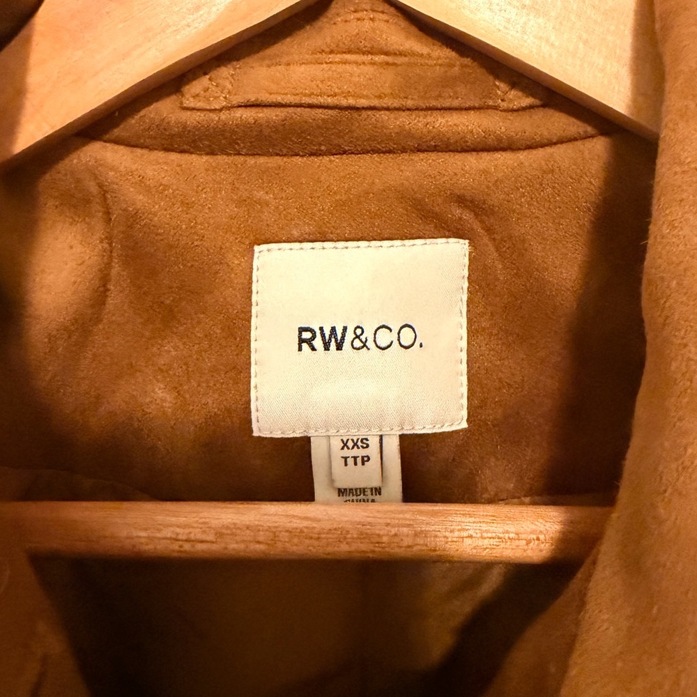 RW&CO. Tan Suede Women's Blazer - Picture 4 of 8
